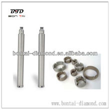 Small diameter bits with crown provide smooth cutting-diamond core bit